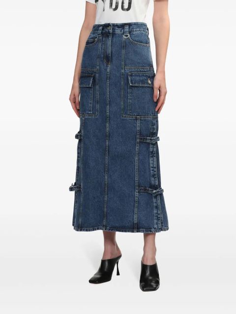 3.1 Phillip Lim denim cargo midi skirt - Blue - zdjęcie produktu nr 2