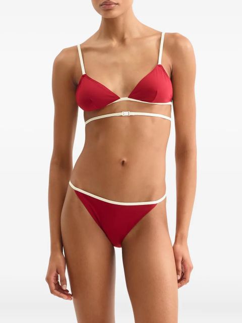 ERES Pat contrast-trimmed bikini bottoms - Red