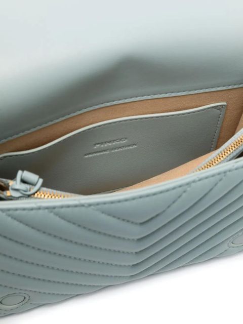 PINKO mini Love Click Chevron cross body bag - Blue