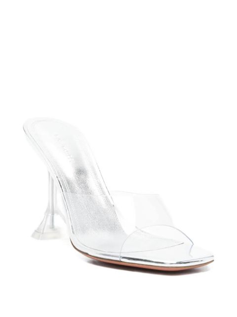Amina Muaddi Lupita open-toe pumps - White - zdjęcie produktu nr 2