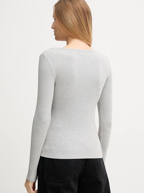 Calvin Klein Jeans longsleeve kolor szary LV047D218G - zdjęcie produktu nr 2