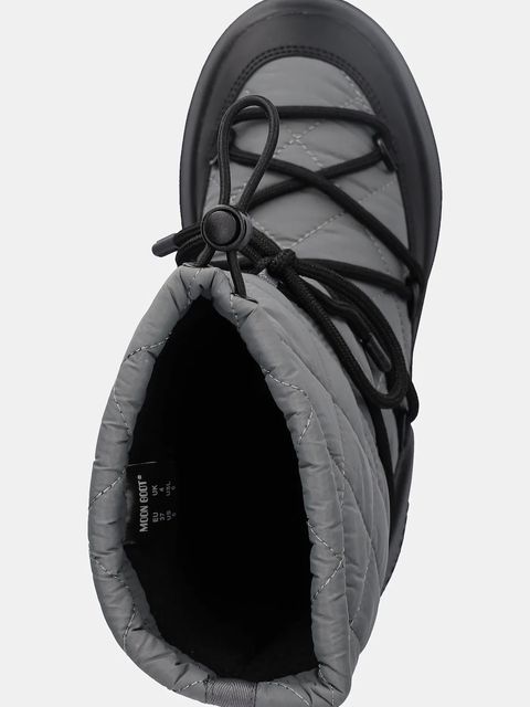 Moon Boot śniegowce MB MEZZALUNA QUILTED HIGH BOOT WP kolor szary 80D2500080 H006