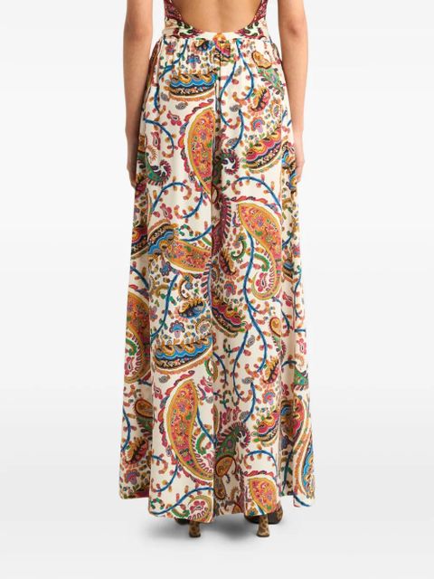 ETRO floral paisley-motif palazzo trousers - Neutrals