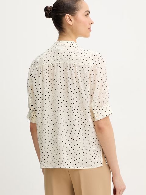 Luisa Spagnoli bluzka z dodatkiem jedwabiu Barcolana