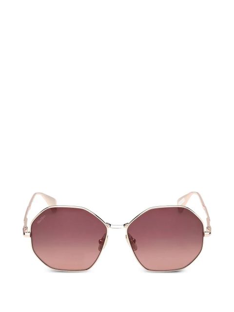 Max Mara Eyewear oval-frame sunglasses - Gold - zdjęcie produktu nr 1