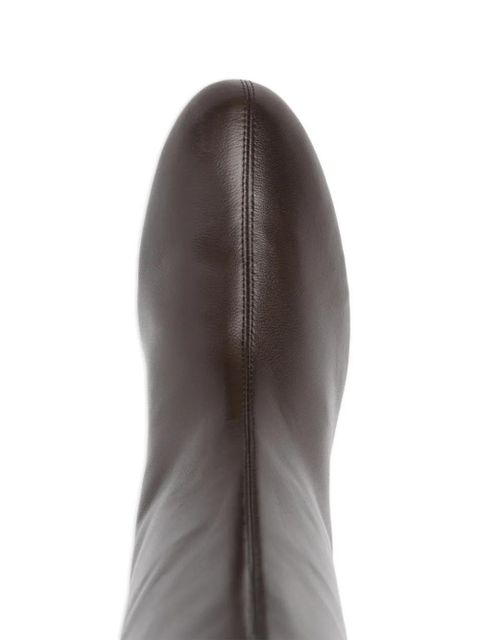 TOTEME 50mm Downtown leather knee-high boots - Brown
