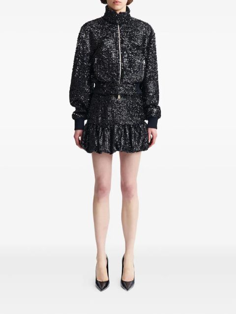 16Arlington Cosima sequin embellished bomber jacket - Black - zdjęcie produktu nr 2