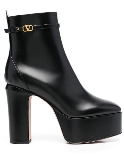 Valentino Garavani 120mm Tan-Go platform ankle boots - Black - zdjęcie produktu nr 1