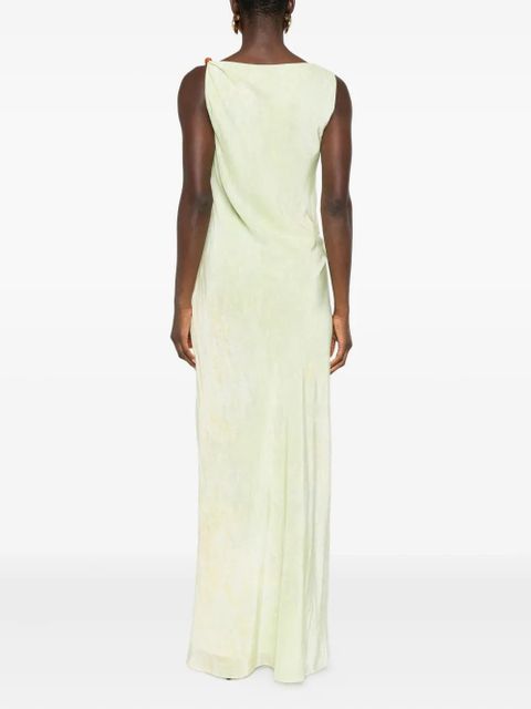 SIR. slit-detail gown - Yellow