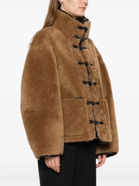 Róhe toggle-fastening pocket jacket - Brown