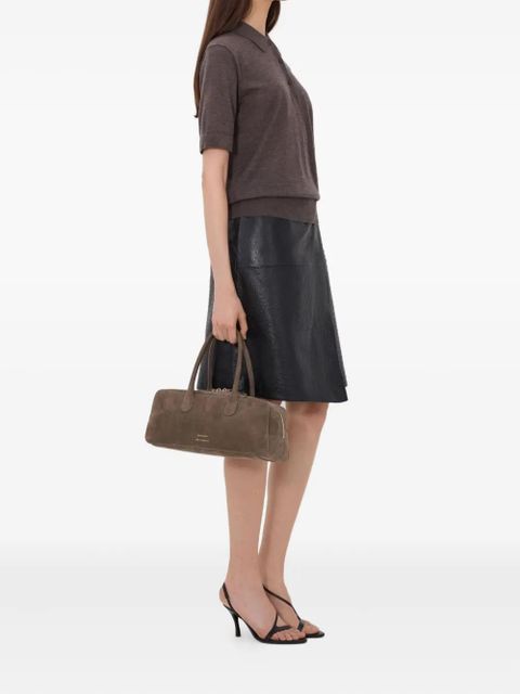 LouLou de Saison Migo button ribbed polo shirt - Brown