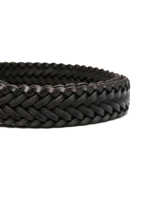 DRAGON DIFFUSION 9ply Polo intreccio braided belt - Brown
