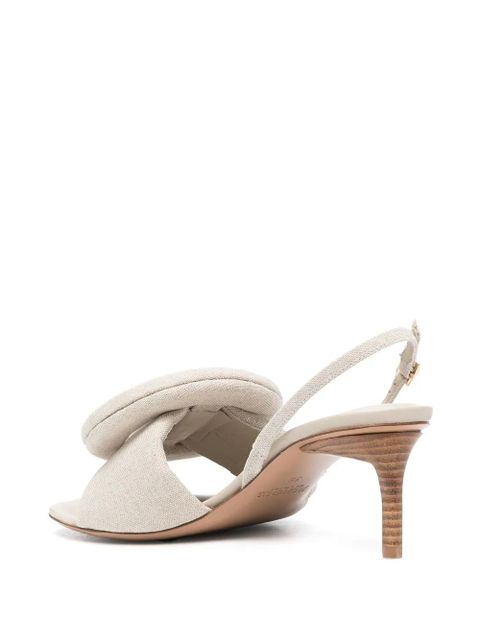 Jacquemus Cuscinu slingback sandals - Neutrals