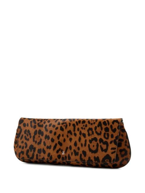 Amina Muaddi leopard-printed clutch bag - Brown - zdjęcie produktu nr 2