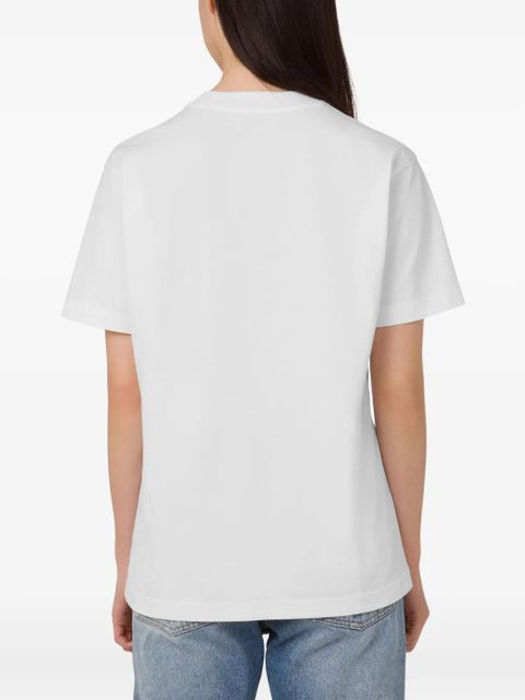 Moschino logo-embroidered T-shirt - White