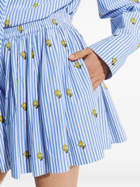 Essentiel Antwerp Peanuts™ print striped shorts - Blue