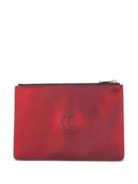 Maison Margiela metallic leather clutch - Red - zdjęcie produktu nr 1