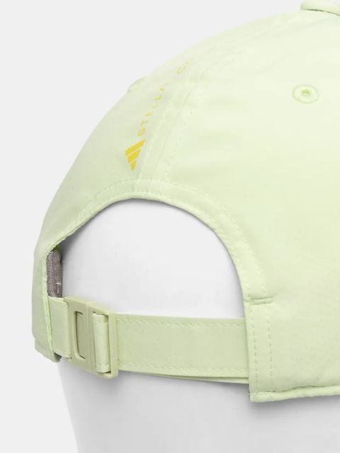 adidas by Stella McCartney czapka z daszkiem kolor zielony z nadrukiem JP2689 - zdjęcie produktu nr 2