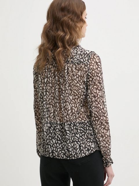 Morgan koszula CARRY.F damska kolor brązowy regular z kołnierzykiem klasycznym CARRY.F