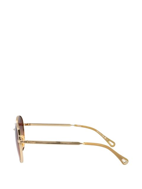 Chloé Eyewear round-frame sunglasses - Gold