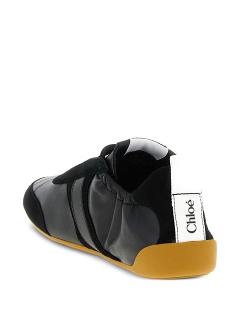 Chloé embossed kick lace-up sneakers - Black