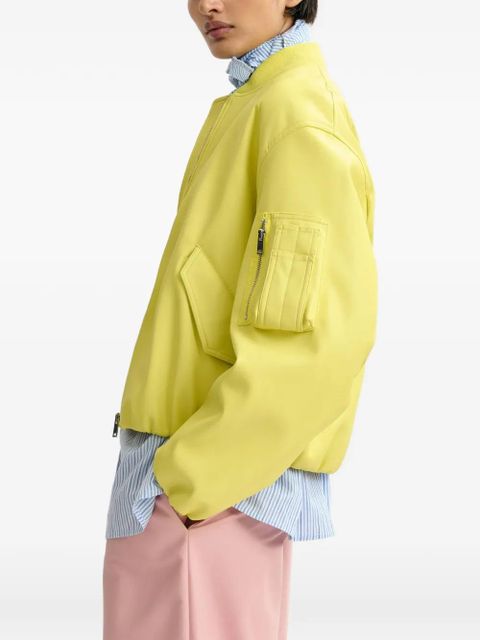 Essentiel Antwerp pocket-sleeve bomber jacket - Yellow