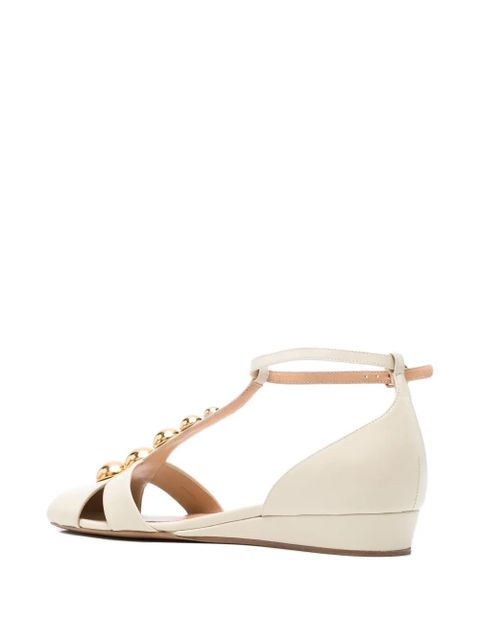 Chloé Cleia T-bar sandals - Neutrals