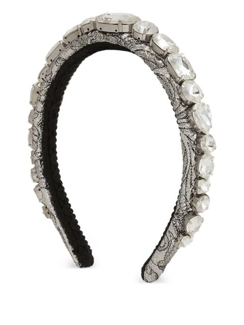 Dolce & Gabbana floral jacquard headband - Silver - zdjęcie produktu nr 2