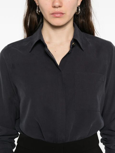 Max Mara pocket collared shirt - Black