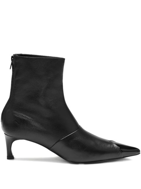 ROTATE BIRGER CHRISTENSEN pointed-toe leather boots - Black - zdjęcie produktu nr 1