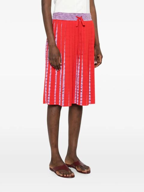 Missoni drawstring mini skirt - Red