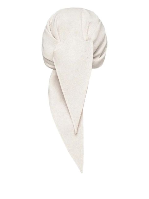 Manière De Voir Arianne draping-scarf cap - Neutrals