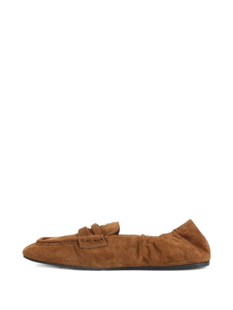 Miu Miu suede loafers - Brown