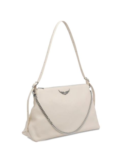 Zadig&Voltaire Jim logo-chain shoulder bag - Neutrals