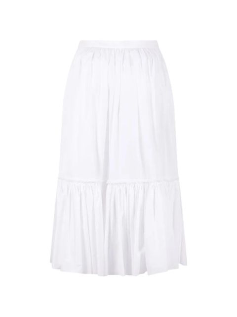 Jil Sander ruffled skirt - White - zdjęcie produktu nr 2