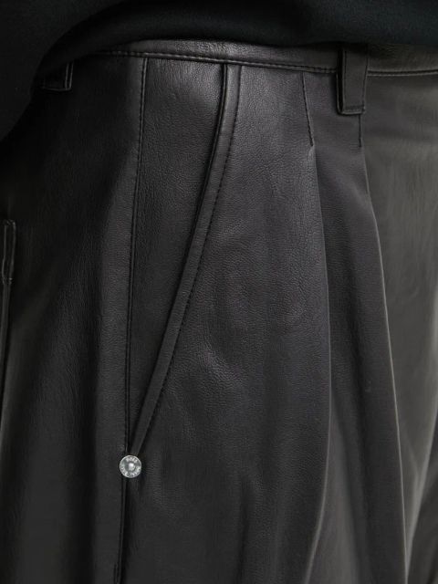 BOSS Orange spodnie damskie kolor czarny proste high waist 50526501