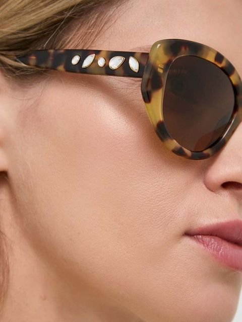 Swarovski okulary przeciwsłoneczne 5679535 DEXTERA ORGANIC kolor brązowy