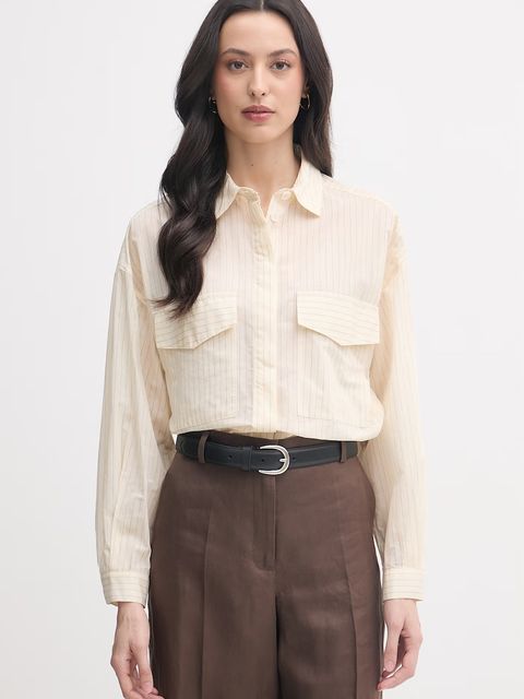 United Colors of Benetton koszula damska z bawełną - zdjęcie produktu nr 2