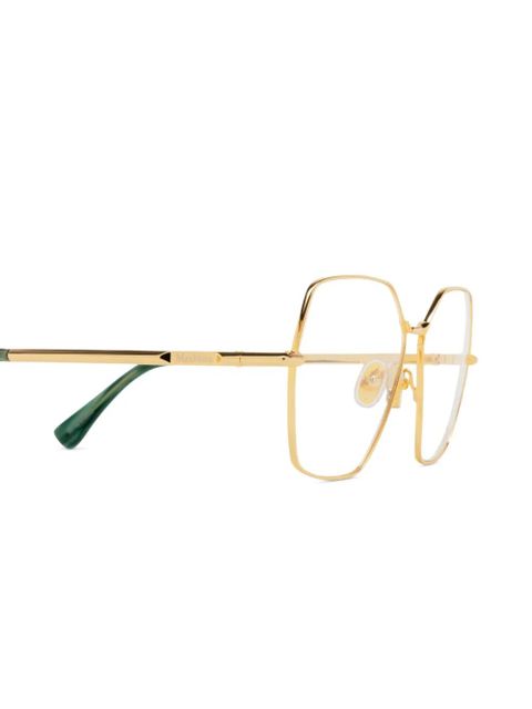 Max Mara Eyewear geometric glasses - Gold