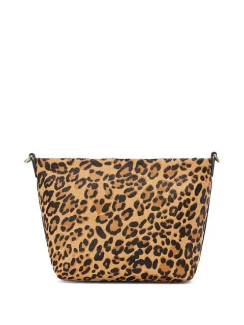 MC2 Saint Barth leopard-pattern logo-plaque tote bag - Brown
