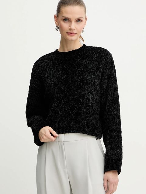 Armani Exchange sweter damski kolor czarny ciepły XW000782 AF16685 - zdjęcie produktu nr 1