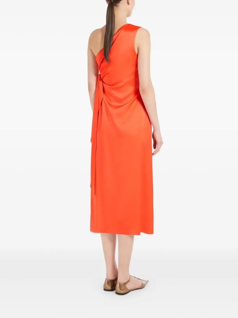 Max Mara one-shoulder midi dress - Orange