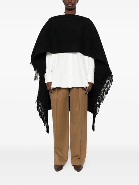 TOTEME fringe-detailing scarf - Black
