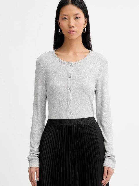 MUNTHE longsleeve GRACE kolor szary 247112324769 - zdjęcie produktu nr 1