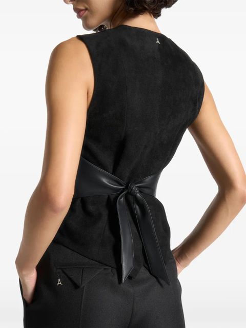 Manière De Voir Christine waistcoat - Black