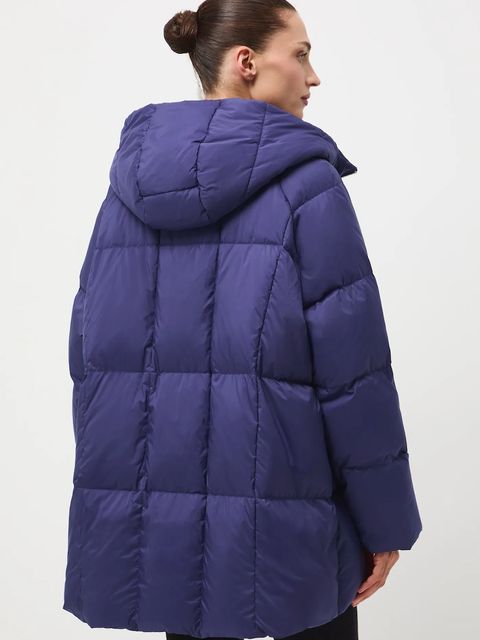 Medicine kurtka puchowa damska kolor fioletowy zimowa oversize