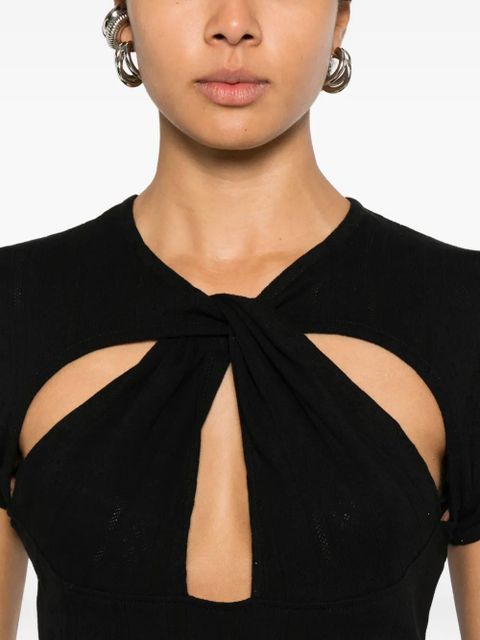 Coperni cut-out T-shirt - Black
