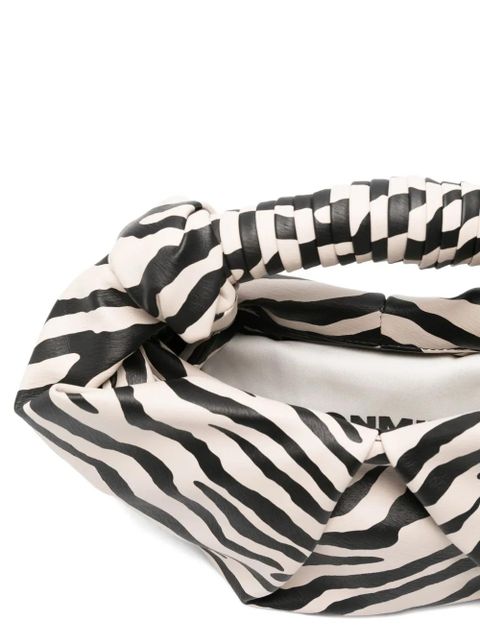 Simon Miller zebra-print knotted bucket bag - Black