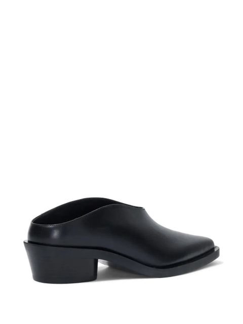 Proenza Schouler Bronco leather mules - Black