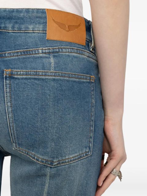 Zadig&Voltaire logo-patch flared jeans - Blue